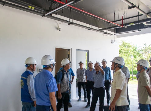ĐOÀN KIỂM TRA SỞ XÂY DỰNG TP. HUẾ KIỂM TRA CÔNG TÁC NGHIỆM THU HOÀN THÀNH TOÀ XH1 (W1-WEST SKY)